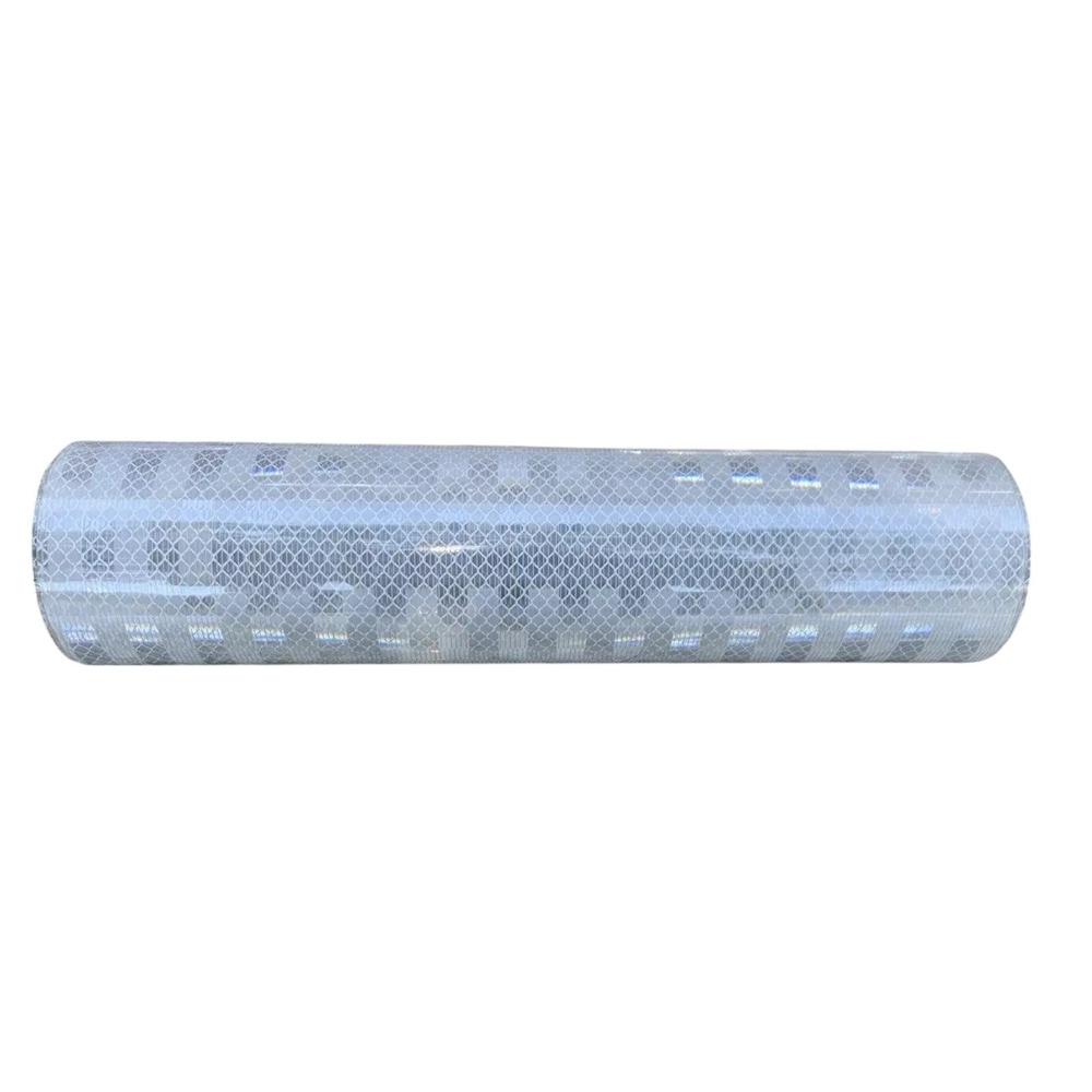 12" x 36" Roll Brite White Diamond‎ Prismatic Reflective Vinyl Adhesive Backing